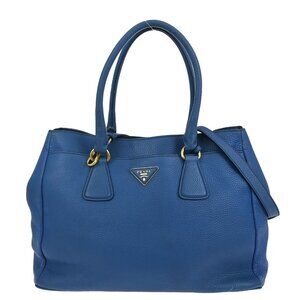 PRADA BLUE 2WAY HANDBAG